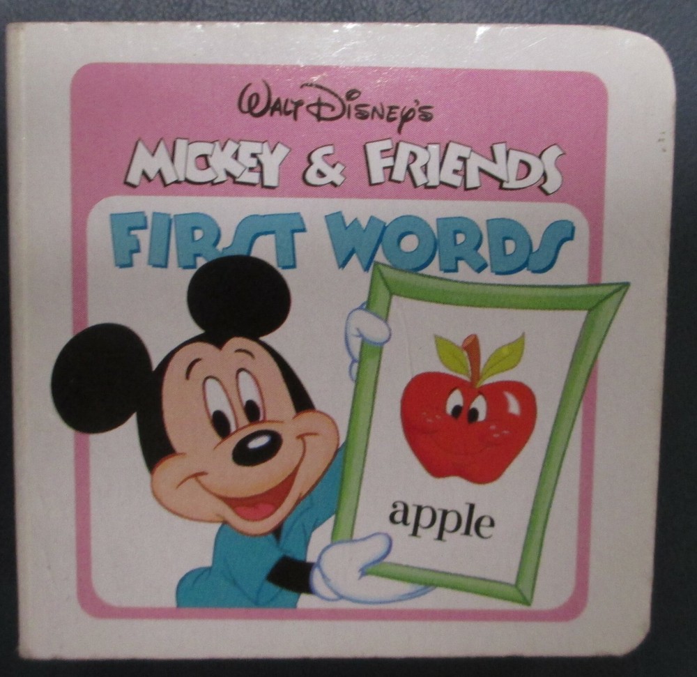 Mickey & Friends Walt Disney Small Durable Toddler Book 2.75 inches 0-7853-3694-