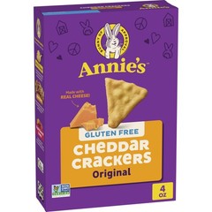 Annie’s Gluten Free Cheddar Crackers, Original, Made with Real Cheese, 4 oz