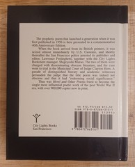 Allen Ginsberg, Howl and Other Poems. 40th Anniv. Hardcover Edition.