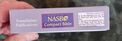NASB Updated Edition Compact Bible Black Snap-flap Bonded Leather