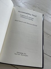 Accountability Now! : Living the Ten Principles Hardcover Mark Sasscer SIGNED