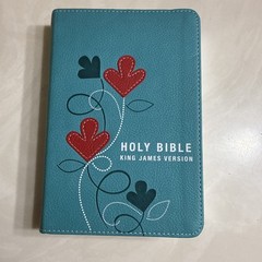 Turquoise Faux Leather Compact King James Version Bible