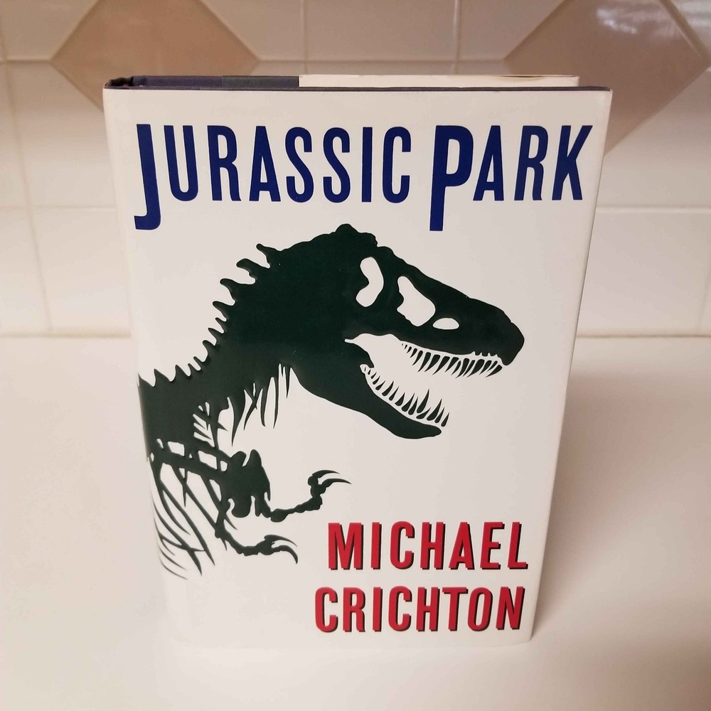 Jurassic Park by Michael Crichton First Trade Edition First Printing 1990 HCDJ