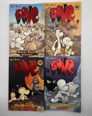 Lot of 4 Bone Books – Jeff Smith – PB – #1, #2, #5, #6