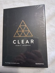Baronfig Clear Habit Journal Book Sealed Box Black Flagship James Clear NIP NEW
