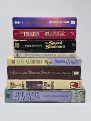 Epic Fantasy Lot of 8 – Tolkien, McCaffrey, Hobb, Brooks, Moorcock & More