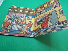 Cosy Cottage 1930s era paperback child book peep inside door printed Germany