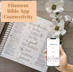 NLT Bible DaySpring Inspire Illustrating Bible With Filament App Spiral Bound