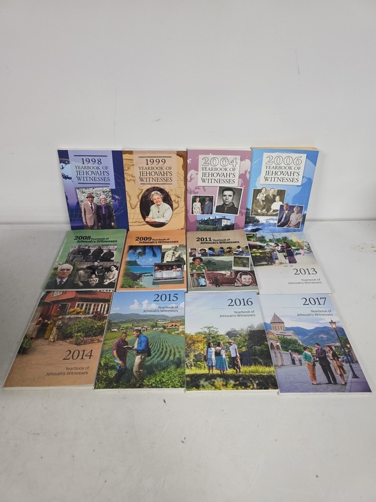 Watchtower Yearbooks 1990s-2010s Lot Of 12 – Yearbook Of Jehovah’s Witnesses