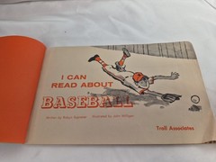 I Can Read About Baseball Book by TROLL ASSOCIATES 1975 PAPERBACKS 8.5″×5.5″ USA