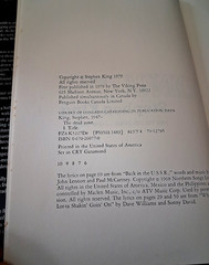 Dead Zone by Stephen King 1st Edition ($11.95, 0879 DJ) 625 Mad. Ave. address