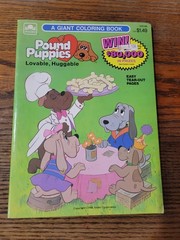 Vintage Pound Puppies Tonka Corp. Giant Coloring Book 1986 Loveable Huggable