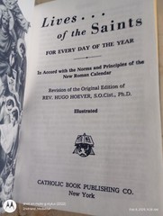 1993 LIVES OF THE SAINTS ILLUSTRATED HUGO HOEVER HC/HARDCOVER BOOK