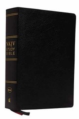 NKJV Study Bible, Premium Bonded – Bonded Leather, by Thomas Nelson – Very Good