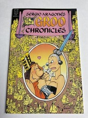 THE GROO CHRONICLES BOOK 6 ~ SIGNED BY SERGIO ARAGONES ~ 1989 UNREAD 9.4 NM