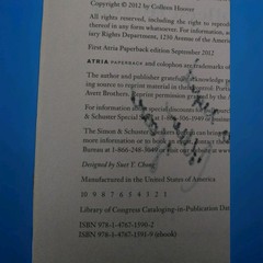 First Editon of „Slammed” And Signed By Author Colleen Hoover