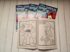 (Lot of 4) Disney Coloring and Activity Books, 24 Pages Each, Total 96 Pages