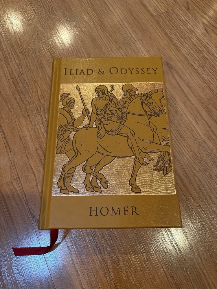 Iliad & Odyssey Homer Gilt Page Edges Hardcover 2011 Canterbury Classics