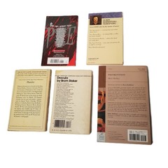 Gothic Classics Book Lot 5 Dracula Frankenstein Hamlet Edgar Allan Poe
