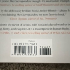 Virginia Evans The Correspondent Paperback Fiction Novel 2025 Crown New York