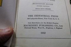 A Vintage 14 Edition Machinists Handbook Dated 1952 Nice & Complete 1911 Pages