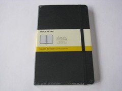 Moleskine Classic Black Hardcover Squared Notebook 240 Pages 5” x 8-1/4” SEALED