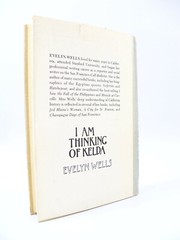 I Am Thinking of Kelda by Evelyn Wells Inscribed First Edition 1976 Hardcover