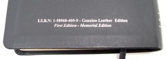 Holy Bible KJ3 Literal Translation Genuine Leather First Memorial Edition Green