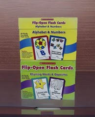 Flash Cards Alphabet & Numbers, Rhyming Words & Opposites 64 Two Sided Cards
