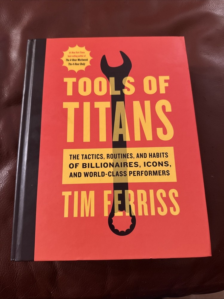 SIGNED Timothy Ferriss Tools of Titans Hardcover Book NEW