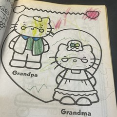 SANRIO Hello Kitty Coloring Book And Activity Bendon 2014 With 3 Pages Colored