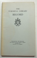 The Turnbull Library Record 10/73 New Zealand History Katherine Mansfield