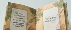 A Special Teacher Mini Book (2.75″ X 2.75″)