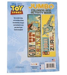 Set of 2 Disney Pixar Toy Story Buzz Lilo & Stitch Alien Color Coloring Book Lot
