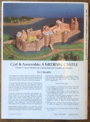 Lot of 2 Cut & Assemble Books Medieval Castle + Dinosaur Dioramas VTG Activity