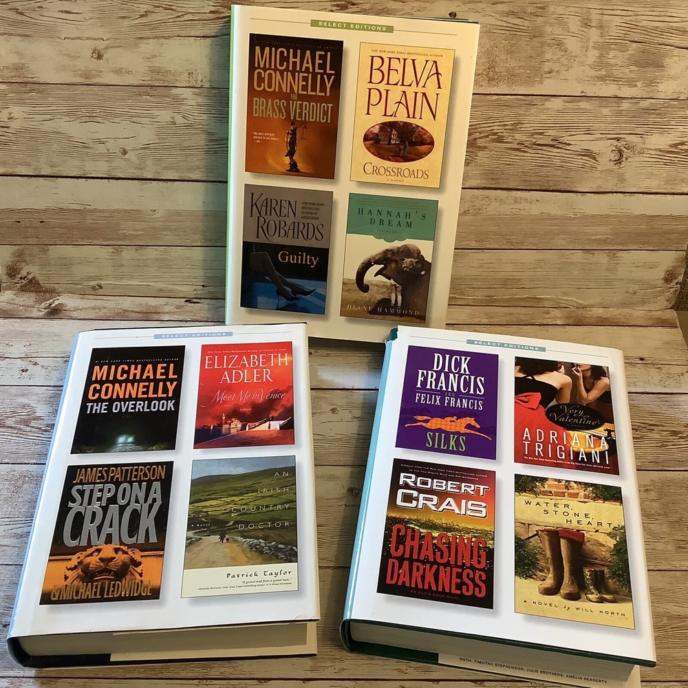 Reader’s Digest Select Editions Hardcover Suspense Romance Crime 12 Books In 3
