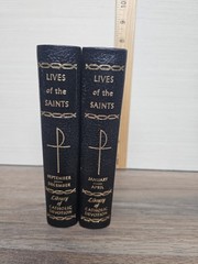 1961 Lives of the Saints, Library Catholic Devotion. Decorative, Religious Books