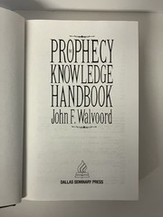 The Prophecy Knowledge Handbook by John Walvoord (1990, Hardcover) VERY GOOD