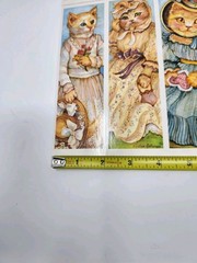 Cat and Kitten Perforated Bookmarks Pages Evelyn Gathings Dover Victorian