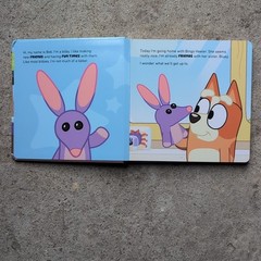 4 x BLUEY BOARD PICTURE BOOKS THE BEACH THE POOL CHARADES BOB BILBY