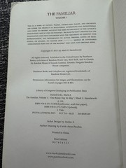 The Familiar, Volume 1: One Rainy Day in May by Mark Z Danielewski 1st Edition
