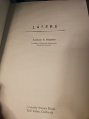 Lasers by Anthony Siegman University Books 1986 HC DJ 1st Ed 1st Prt VG Cond A4