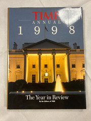 Time Annual hardback books w/ dustcovers for year 1995, 1997 & 1998