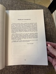 Criminal Procedure Hornbook/Student Edition LaFave & Israel 1985