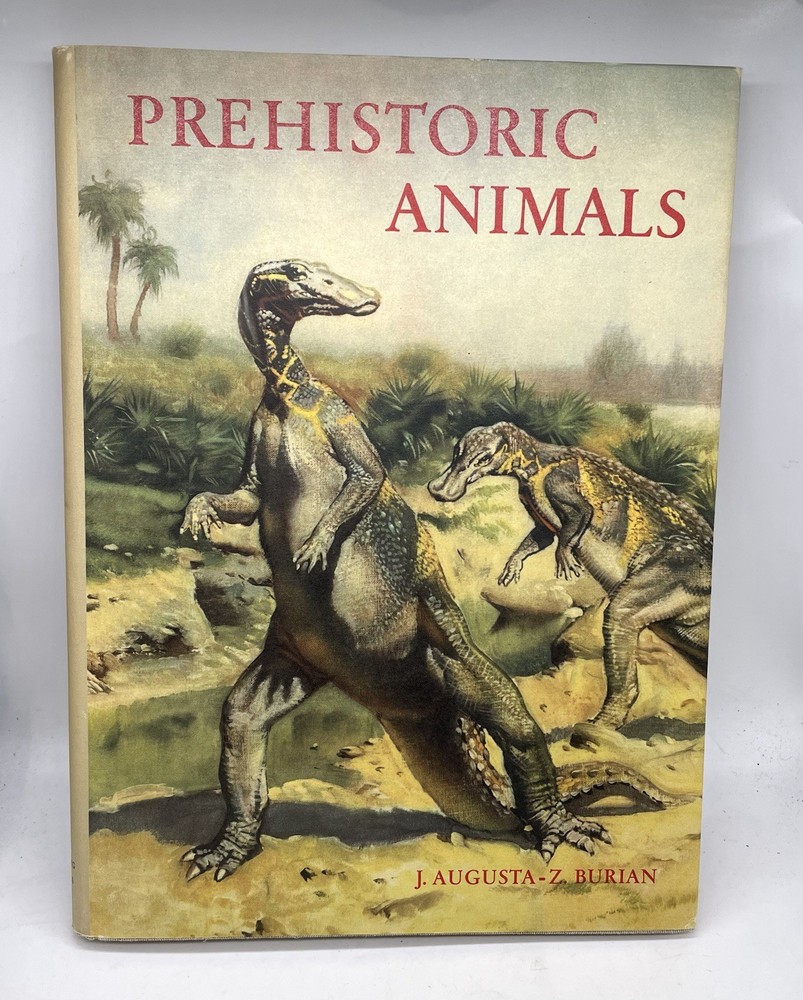 Prehistoric Animals J. Augusta-Z. Burian Vintage Dinosaur Book HC