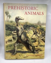 Prehistoric Animals J. Augusta-Z. Burian Vintage Dinosaur Book HC
