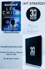 SIGNED Exit Strategy by Lee Child and Andrew Child WATERSTONES EXCLUSIVE UK 1/1