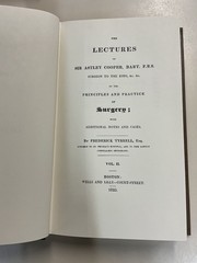 Lectures on the Principles and Practice of Surgery Cooper HC Spec Ed 1989 2 Vol