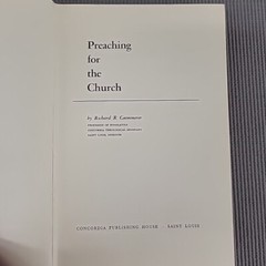 Preaching for the Church by Richard R. Caemmerer HC 1959 No Dust Jacket