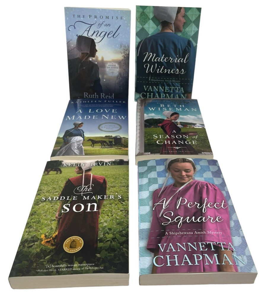 Mixed Lot of 6 Amish Novels Books Paperback